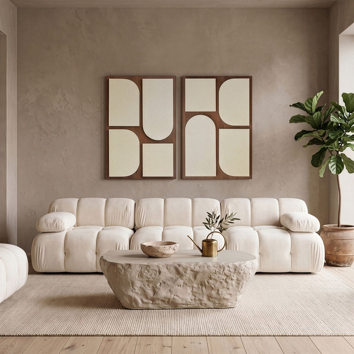Icon - Mango Wood 2 Piece Wall Art