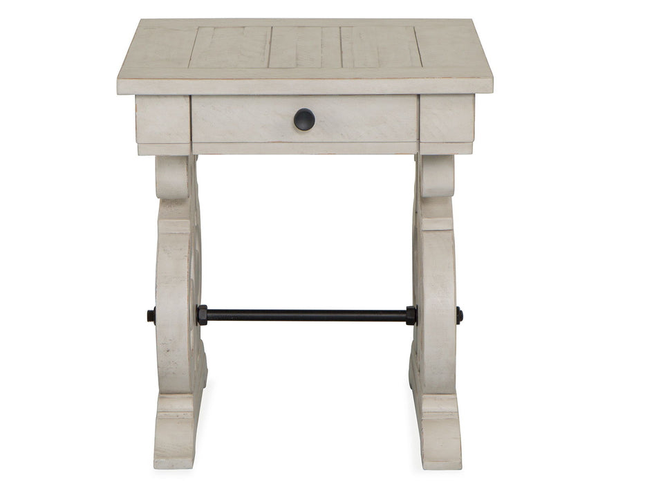 Bronwyn - Rectangular End Table - Alabaster