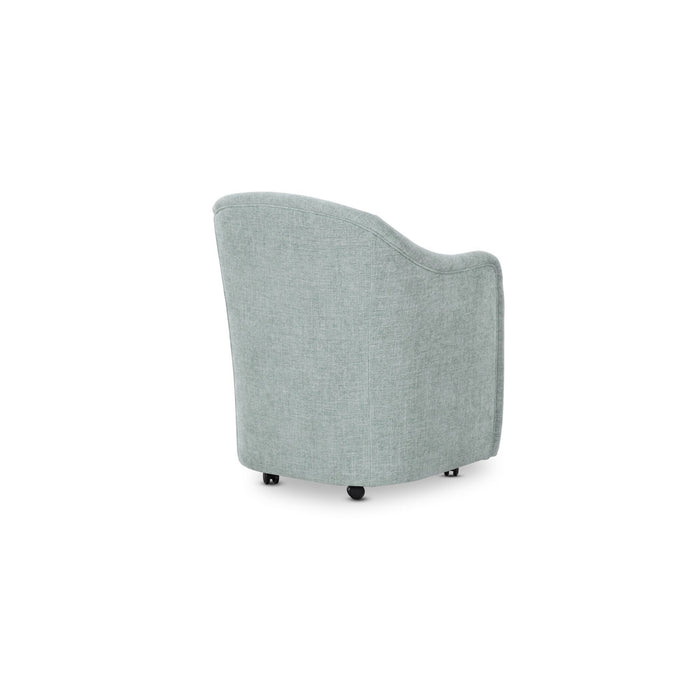Drava - Rolling Dining Chair - Light Blue