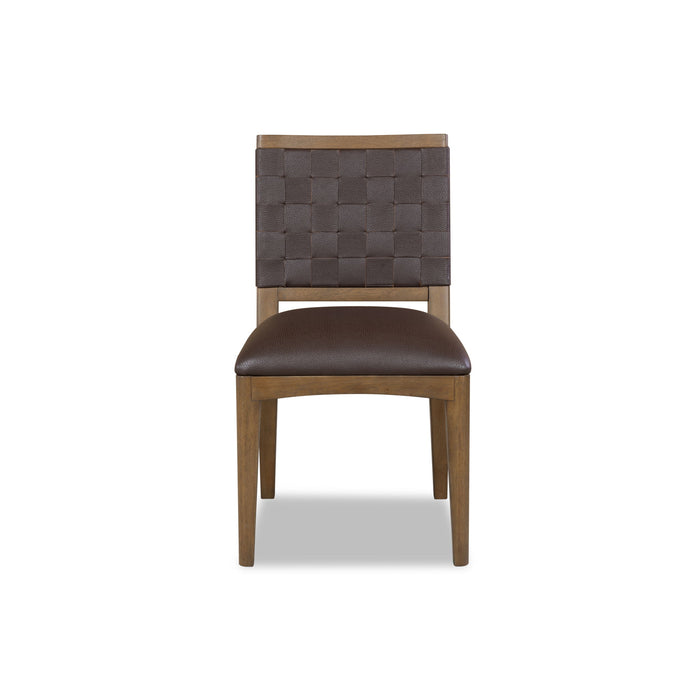 Arden Wvn Sd Chair - D C/T Brn