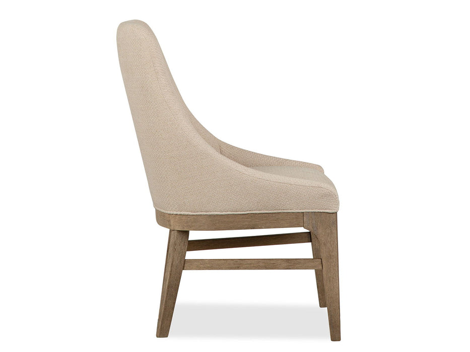Tristan - Upholstered Arm Chair (Set of 2) - Swiss Coffee