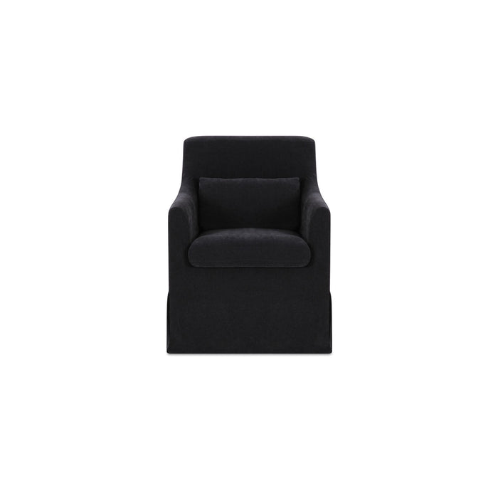 Lydia - Slipcover Dining Chair - Black