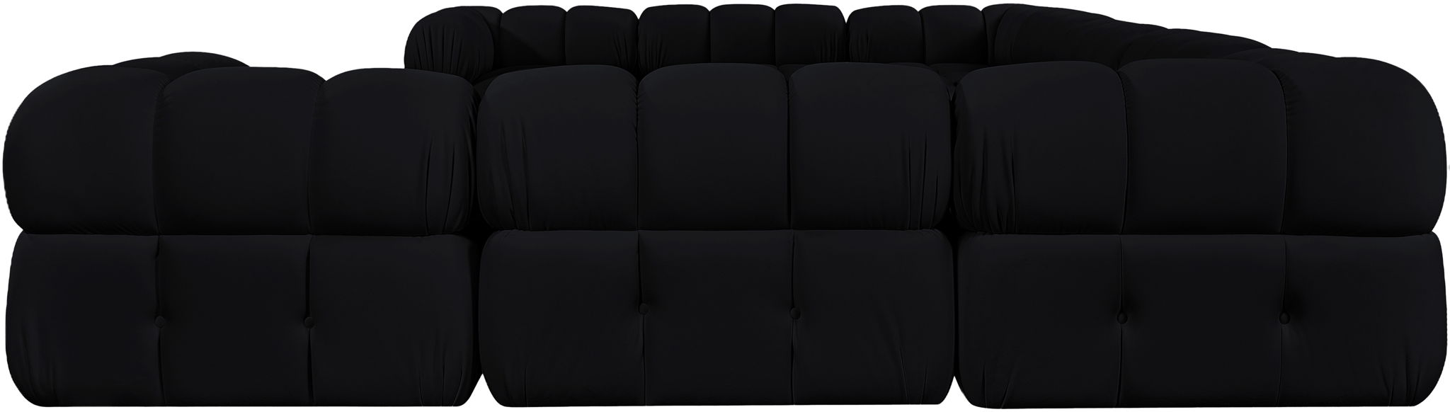 Orin - Velvet Performance Fabric Upholstered 9 Piece Sectional