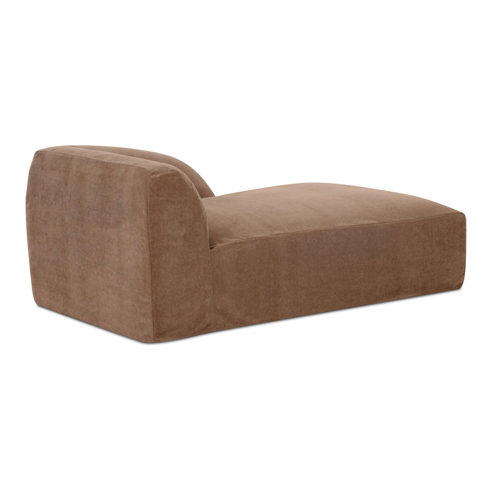 Isla - Right Arm Facing Chaise - Light Brown