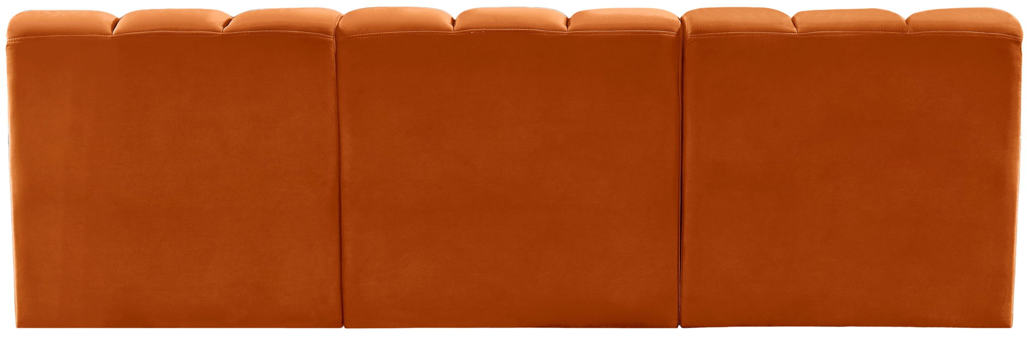 Arc - Velvet 3 Piece Modular Straight Sofa