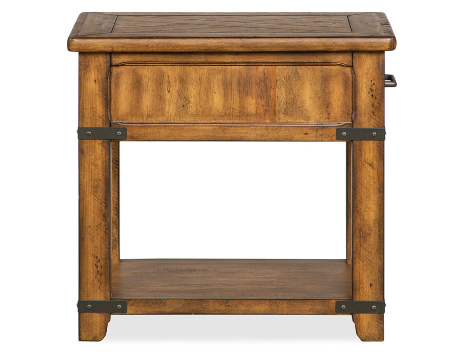Chesterfield - Rectangular End Table - Farmhouse Timber