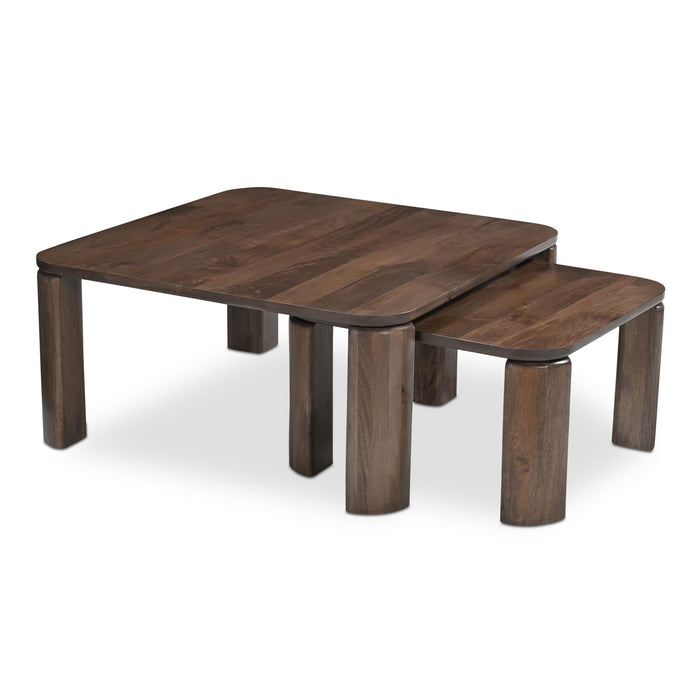 Bailey - Nesting Coffee Table - Deep Brown