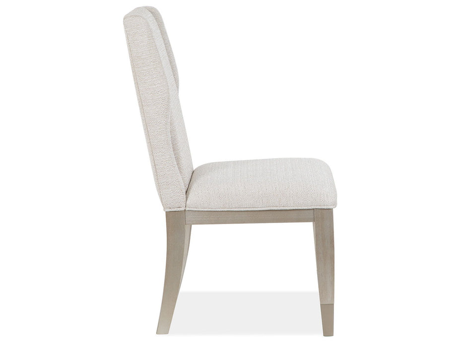 Lenox - Upholstered Host Side Chair (Set of 2) - Warm Silver