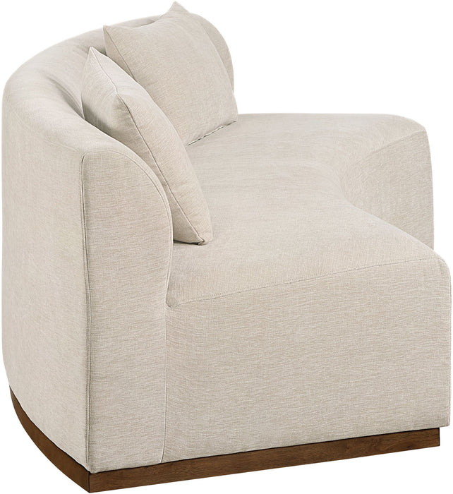 Avanti - 104" Chenille Fabric Upholstered Sofa