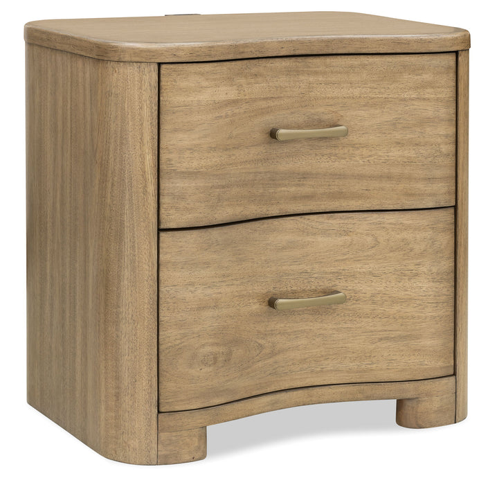 Leeza - Drawer Nightstand - Brown