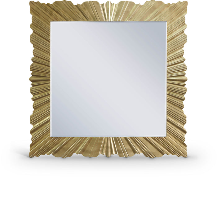 Golda - Leaf Mirror - Gold