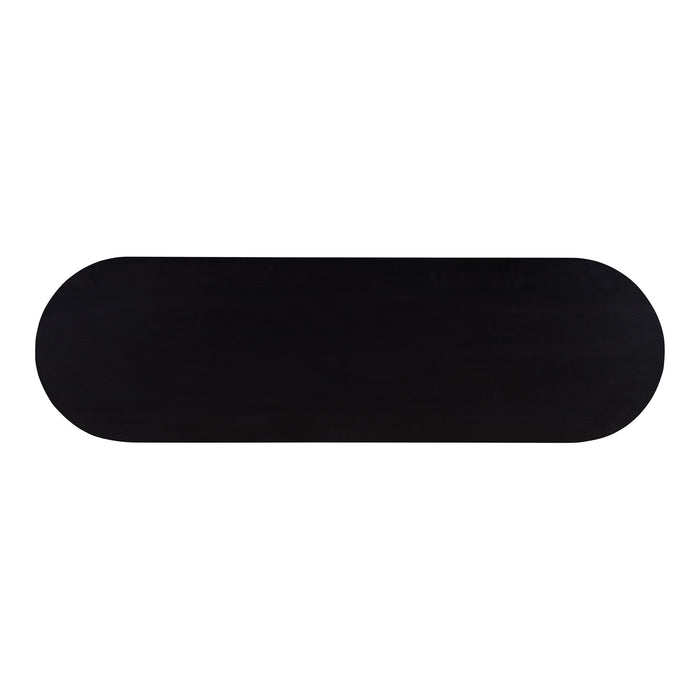 Povera - Acacia Wood Console Table - Black
