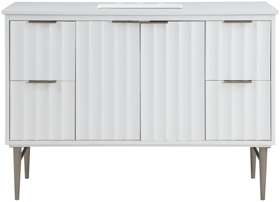 Modernist - Bathroom Vanity With Chrome Legs