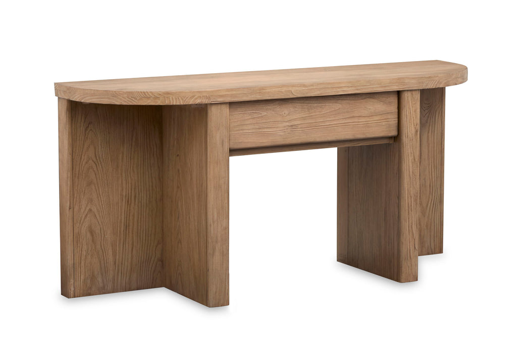 Hayden - Demilune Sofa Table - Golden Oat