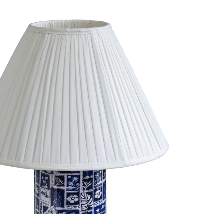 Stamp - Pleated Table Lamp - Blue
