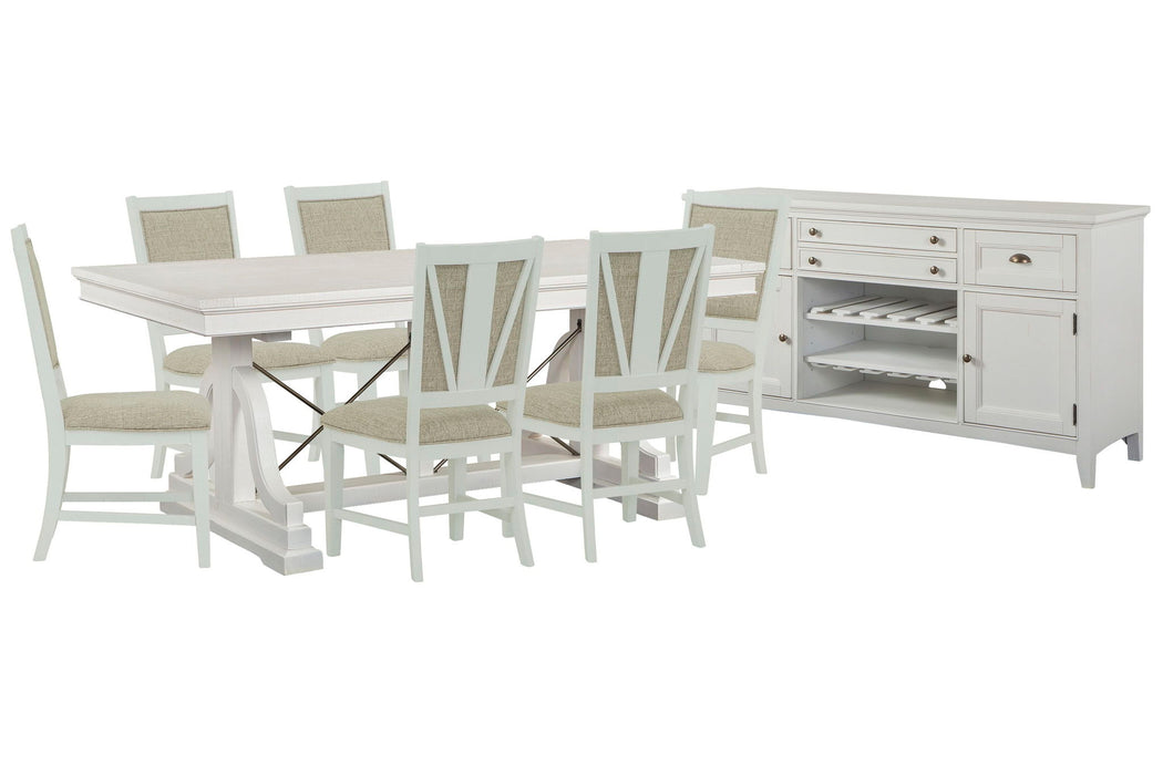 Heron Cove - Extendable Trestle Dining Table Set