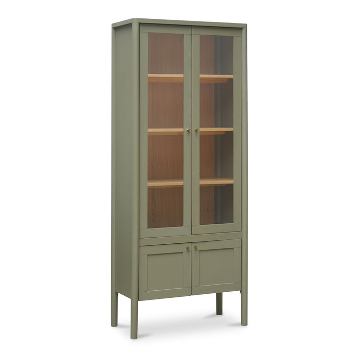 Hannah - Tall Display Cabinet - Green