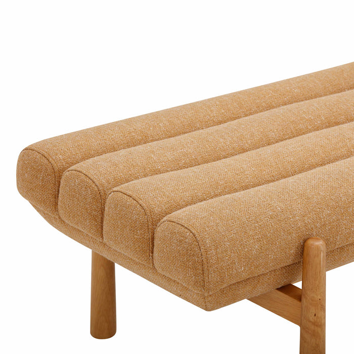 Julianna - Heavy Linen Bench - Sunflower Yellow