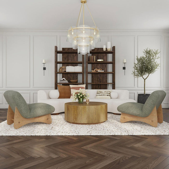 Layne - Round Coffee Table With Casters