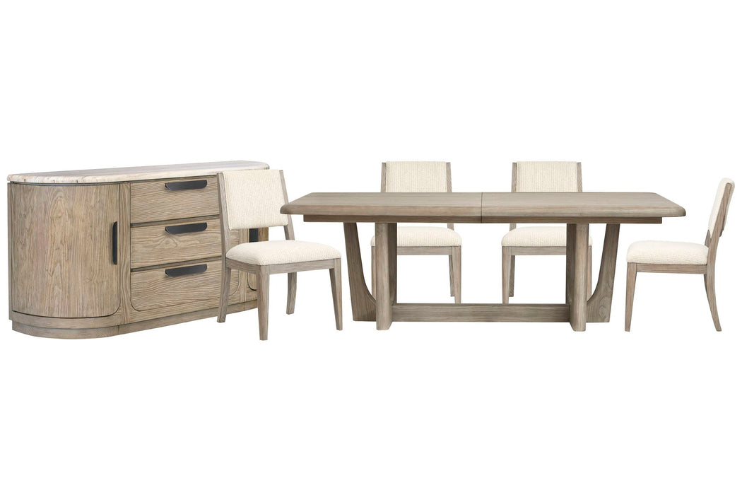 Braelyn - Extendable Trestle Dining Table Set