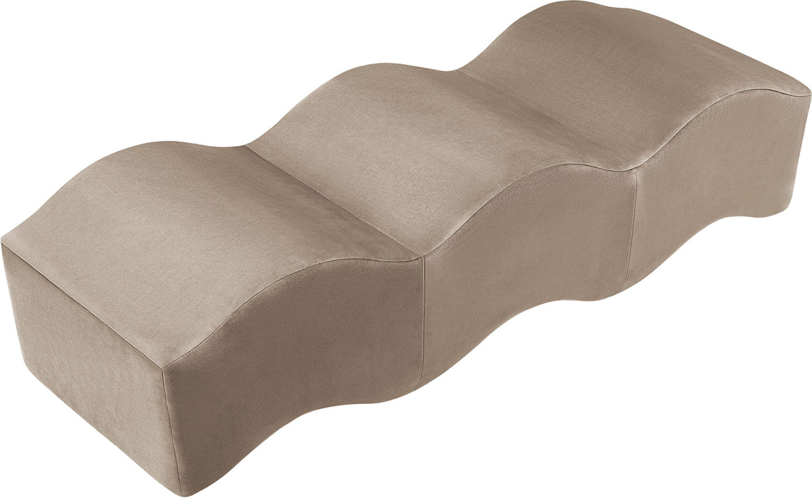 Wave - Velvet Bench