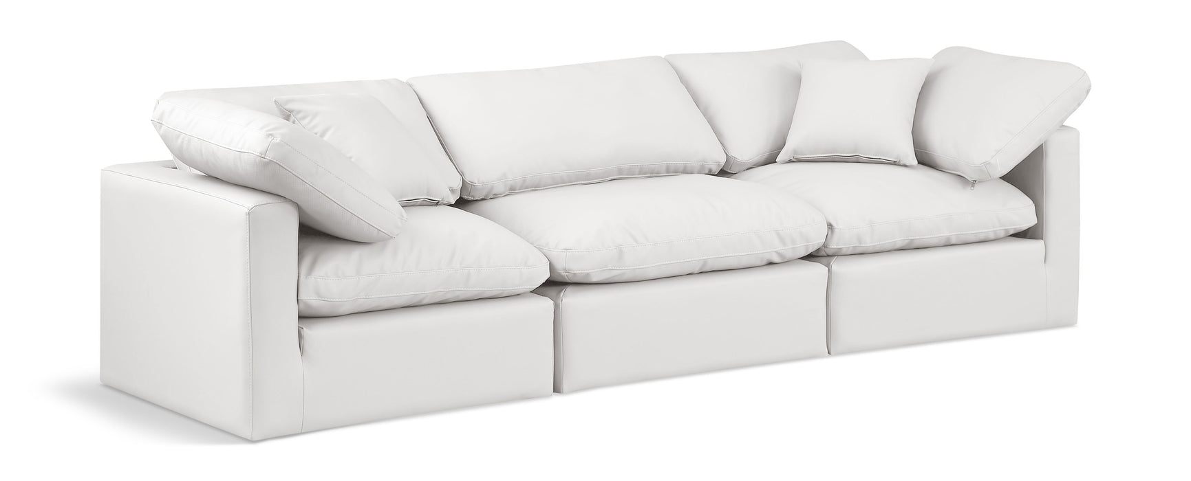 Indulge - Faux Leather 3 Seat Modular Sofa