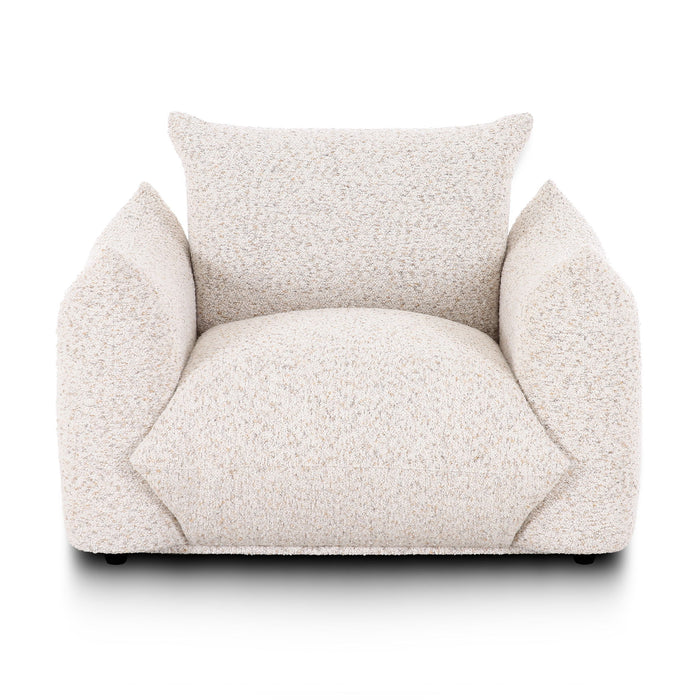 Saint Tropez - Nubby Fabric Armchair - Sand