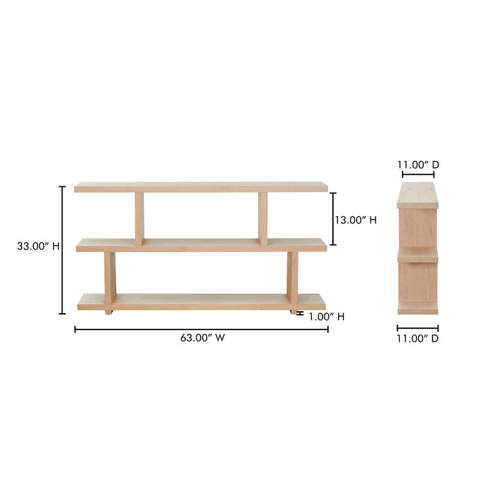 Miri - Small Shelf - White Wash Oak