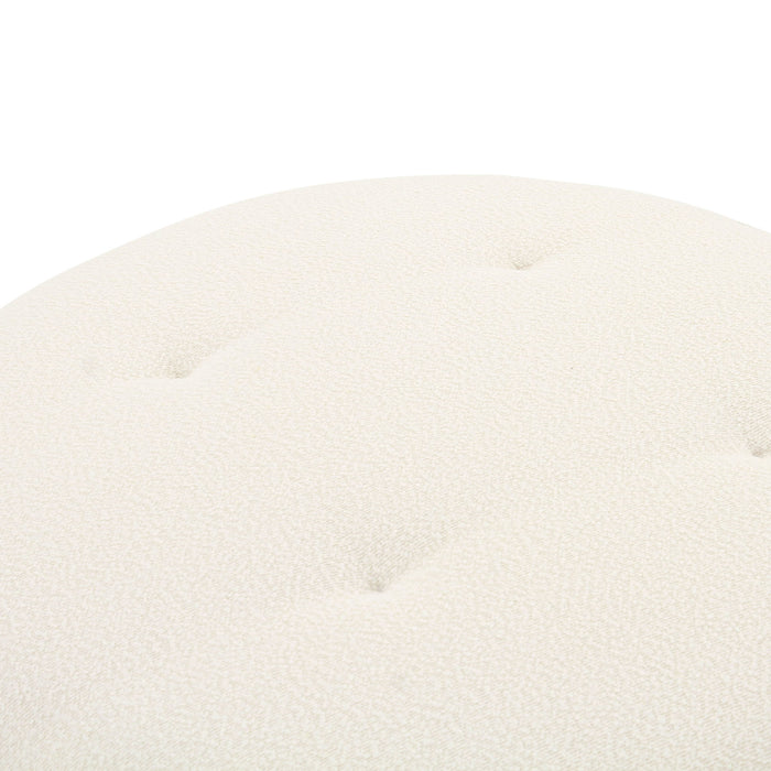 Fickle - Swivel Ottoman - Cream