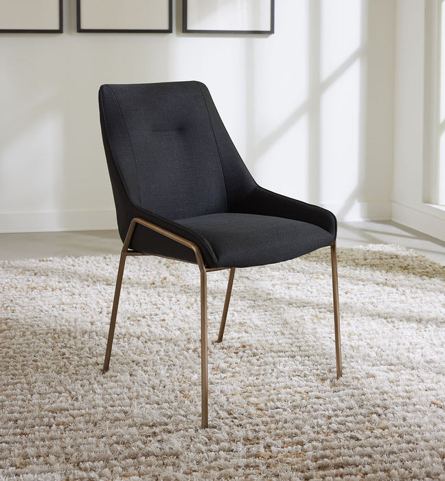 Cyrus Uph Mtl Sd Chair - Coal