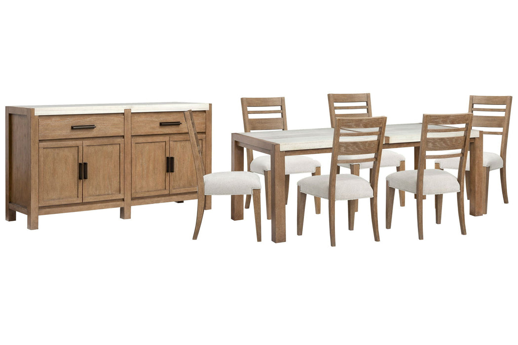 Plum Creek - 8 Piece Rectangular Dining Table Set