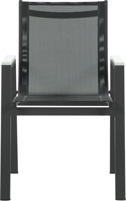 Nizuc - Outdoor Patio Dining Arm Chair With Gray Frame (Set of 2)
