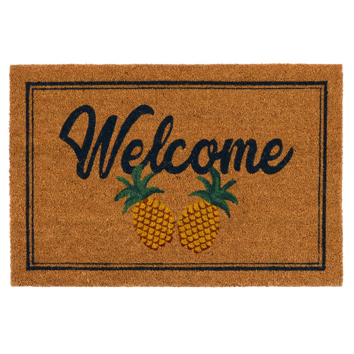 Doormats - Two Pineapples Doormat - Natural