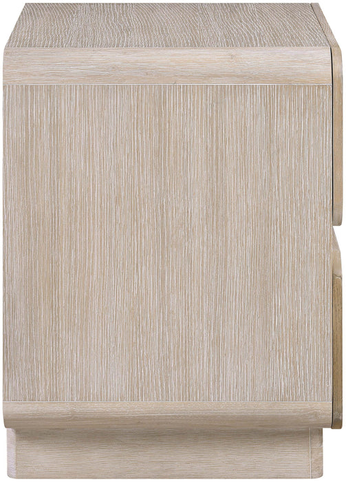 Adagio - Solid Wood And Oak Veneer Nightstand - Natural