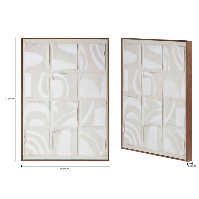 Unfold - 1 Framed Print - White