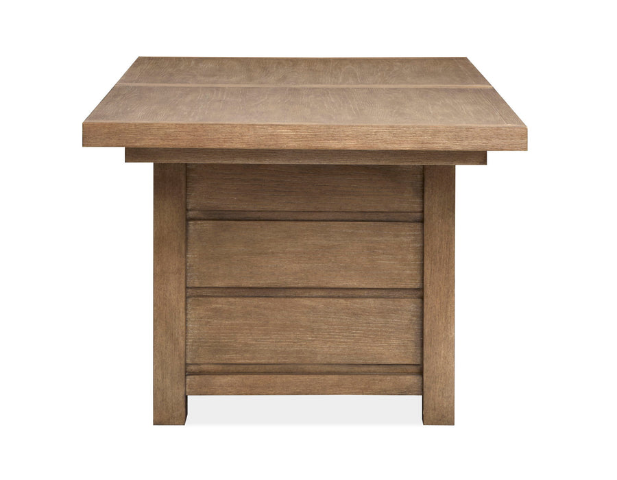 Plum Creek - 6 Piece Extendable Trestle Dining Table Set