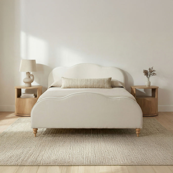Jacqueline - King Panel Bed - White