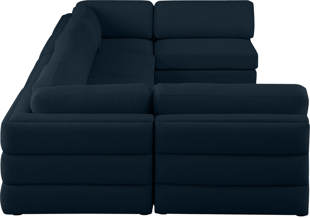 Beckham - 6 Piece Modular U-Shaped Armless Sectional