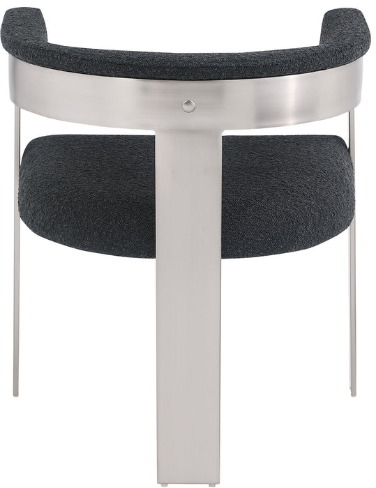 Romeo - Boucle Dining Chair With Silver Base (Set of 2)