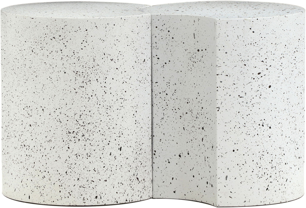 Dimple - 2 Piece Modular End Table - Terazzo Finish