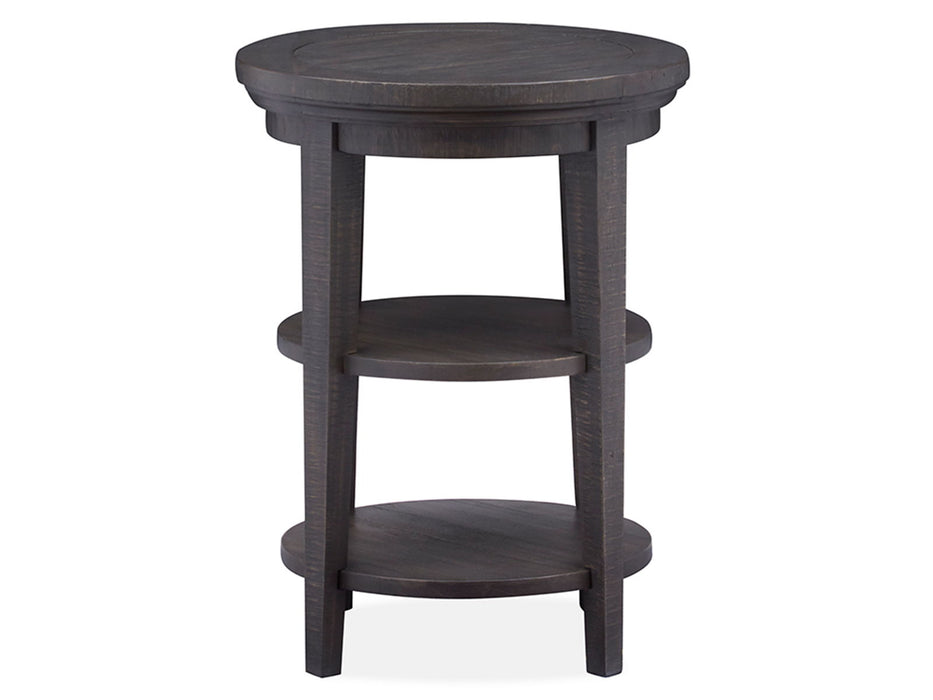 Westley Falls - Round Accent End Table - Graphite