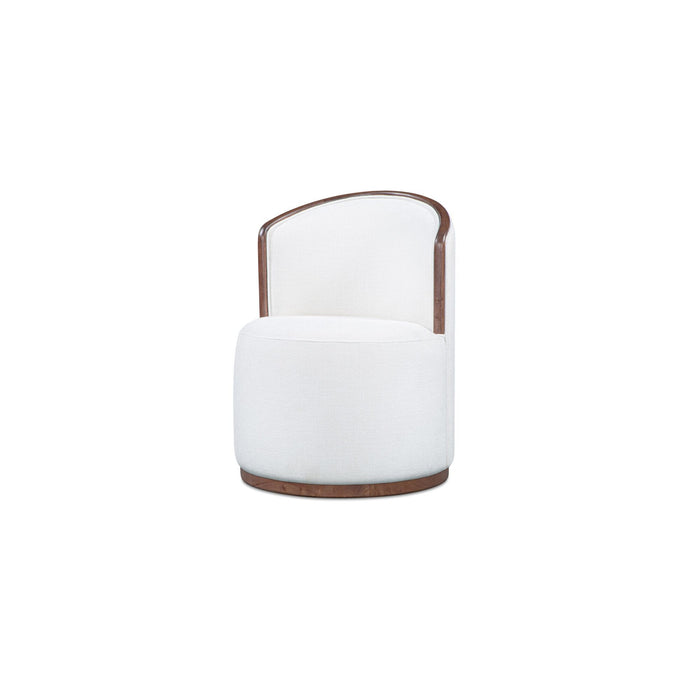 Rossi - Swivel Dining Chair - Cream / White