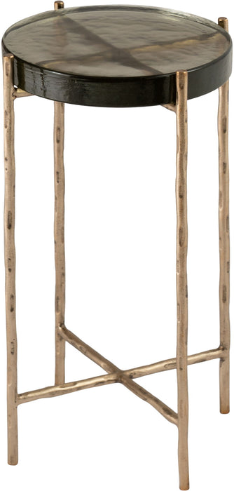 Vetra - Iron Base Bunching End Table - Brass