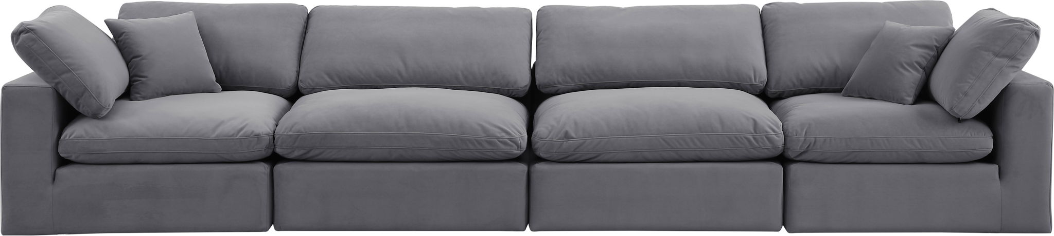 Comfy - Velvet Modular Sofa 4 Seats