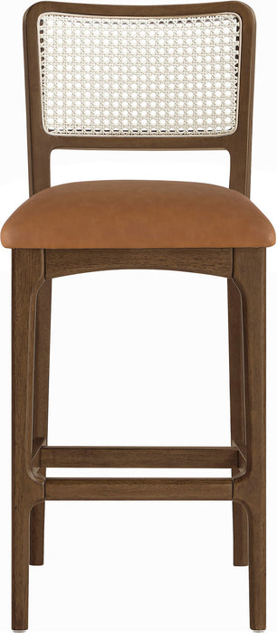 Atrium - Upholstered Bar Stool (Set of 2) - Brushed Brown Frame