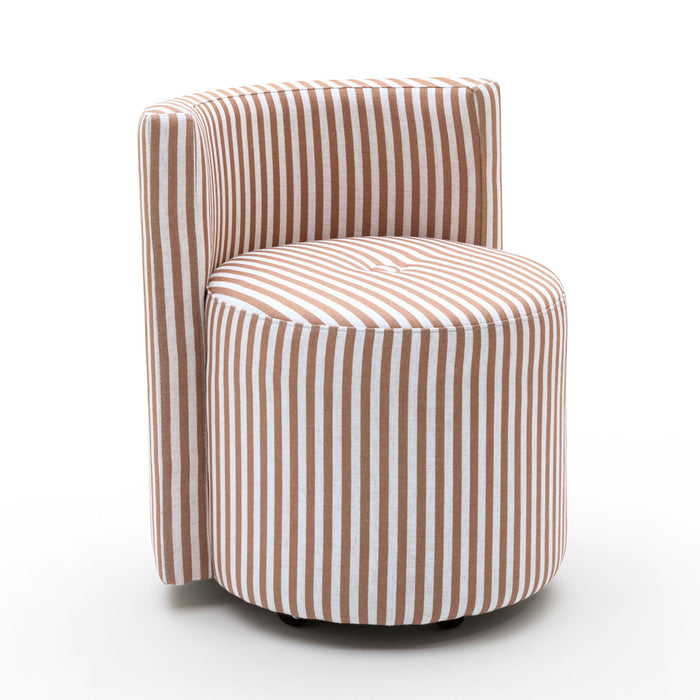 Alyssa - Striped Rolling Desk Chair