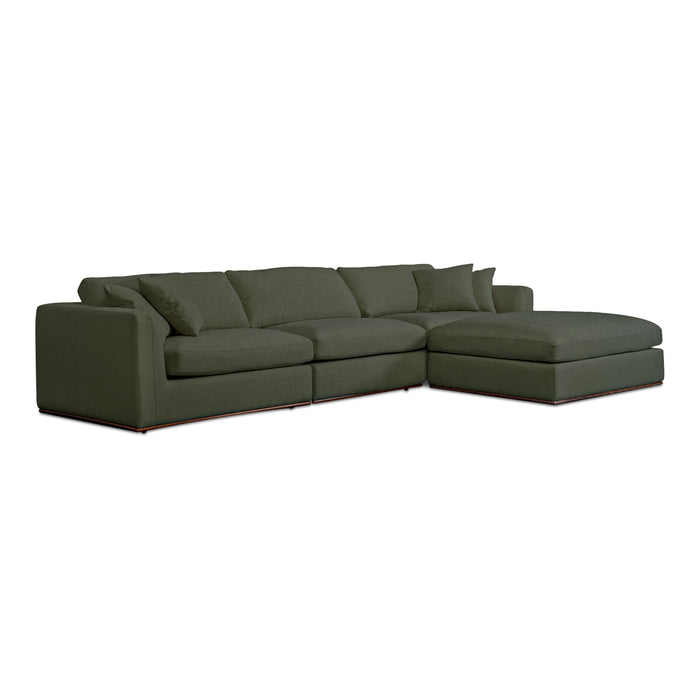 Rue - Lounge Modular Sectional - Deep Green