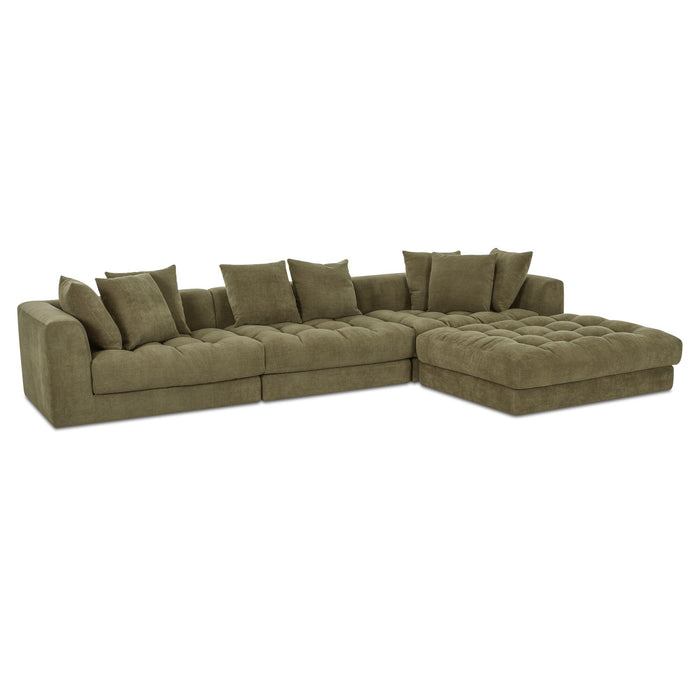 Davie - Lounge Modular Sectional - Olive