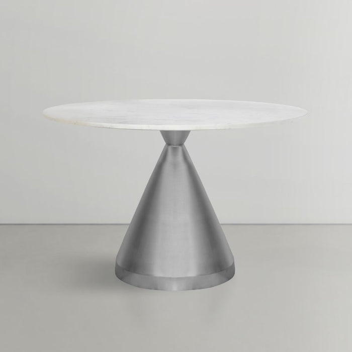 Emery - Marble/Stone Dining Table - White