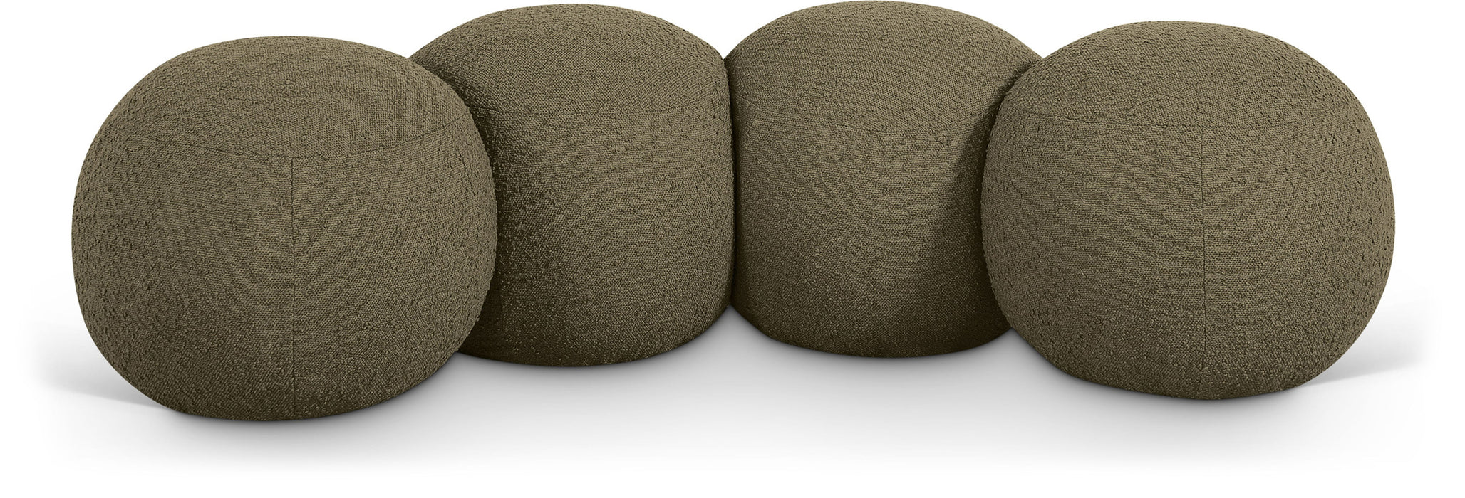 Apollo - Boucle Fabric Bench